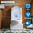 Sanoxis One-Piece Toilet  17" Ada Chair Height, 1.28 Gpf Siphonic Side Press Single Dual-Flush, Elongated, Soft Closing Seat.