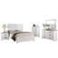 Très grand lit blanc pour tête de lit haute, panneau de particules, style contemporain pour décor de chambre à coucher, style transitionnel-1569228887