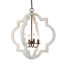 Lustre géométrique à 4 lumières de style bougie avec détails en bois Aziz-1064661663-1064661662