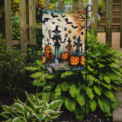 Double Sided 15.5'' H x 11.25'' W Polyester Halloween Garden Flag
