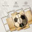 Ensemble de 4 balles de soccer sur toile Old School-13039057