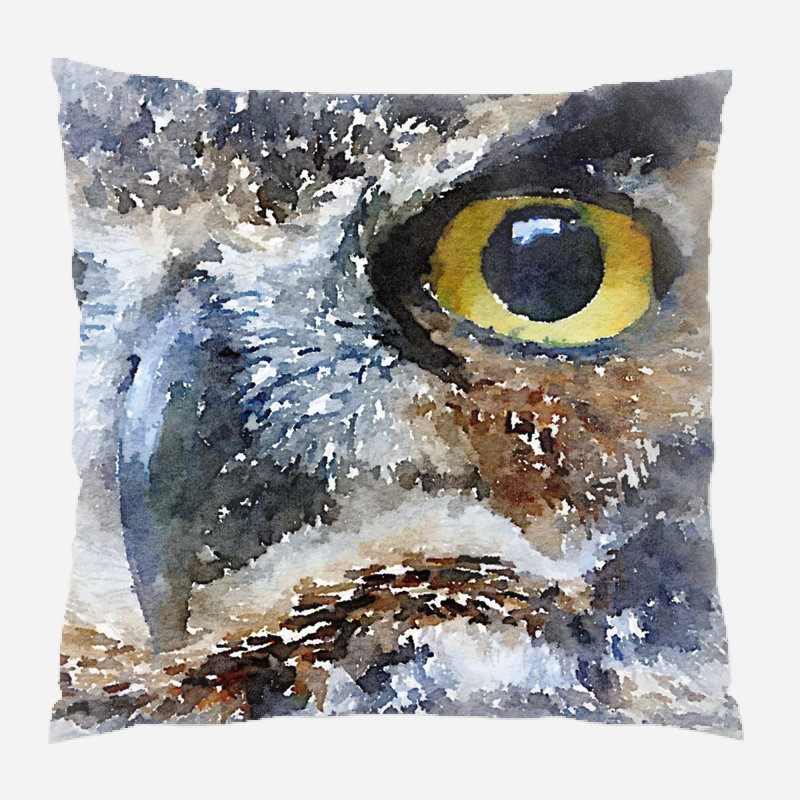 Coussin décoratif naturel Kaitlin, Microsuède, Intérieur