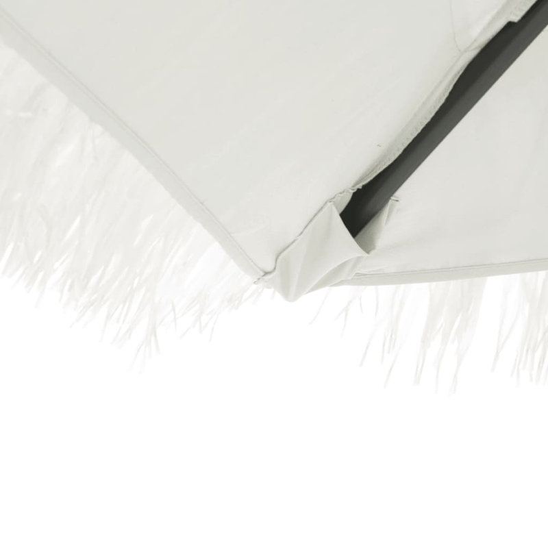 Beach Parasol, 248cm H x 388cm W x 388cm D, White
