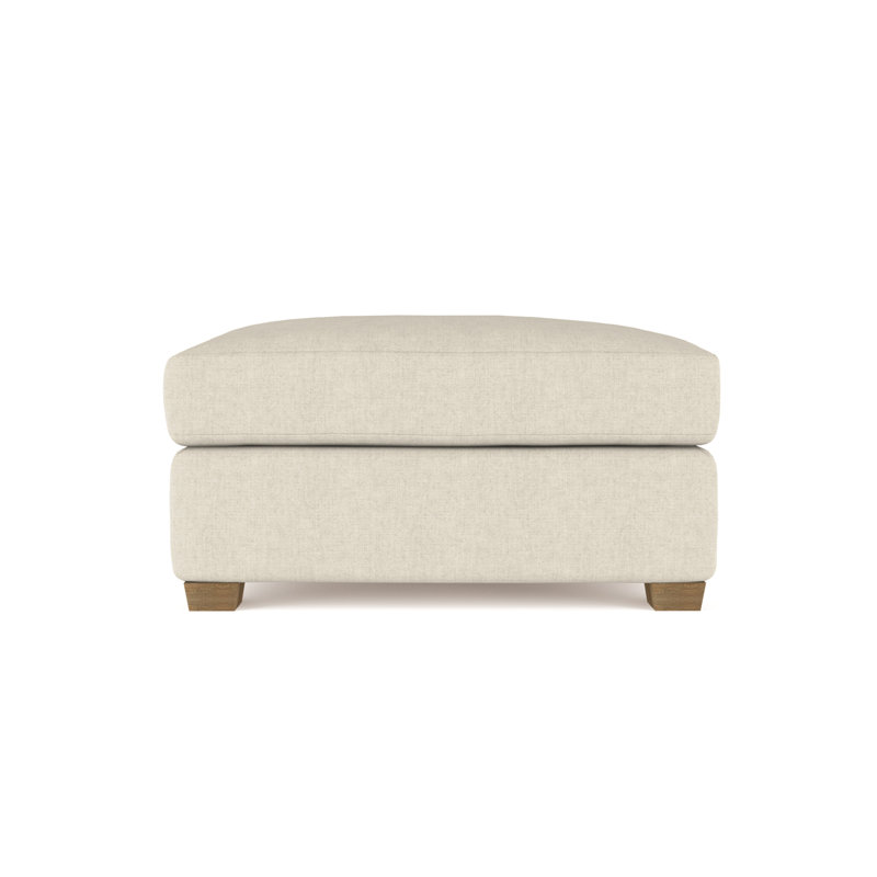 Repose-pieds Thompson, Huître de lin Box Weave, Naturel