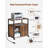 Office Filing Cabinet With Charging Ports, Printer Stand, And Metal Frame For A4 And Letter Size Documents