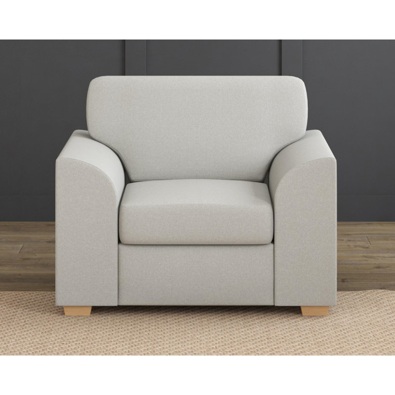 Upholstered Armchair, Mink