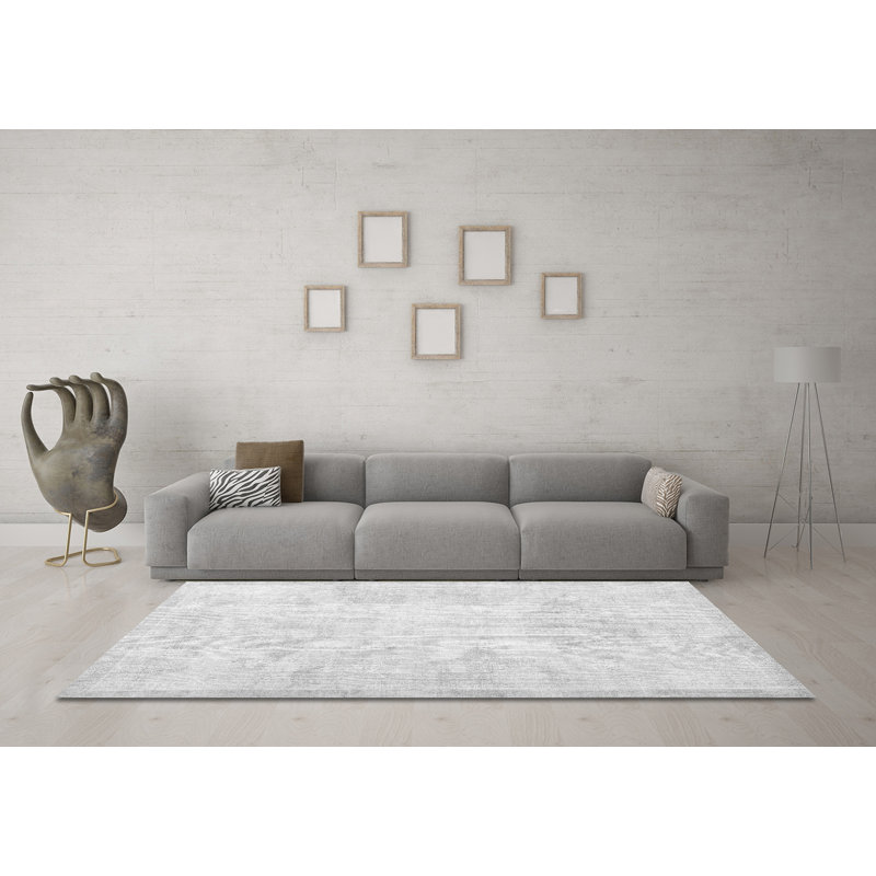 Evoy Performance Abstract Indoor Rug, Round 8'