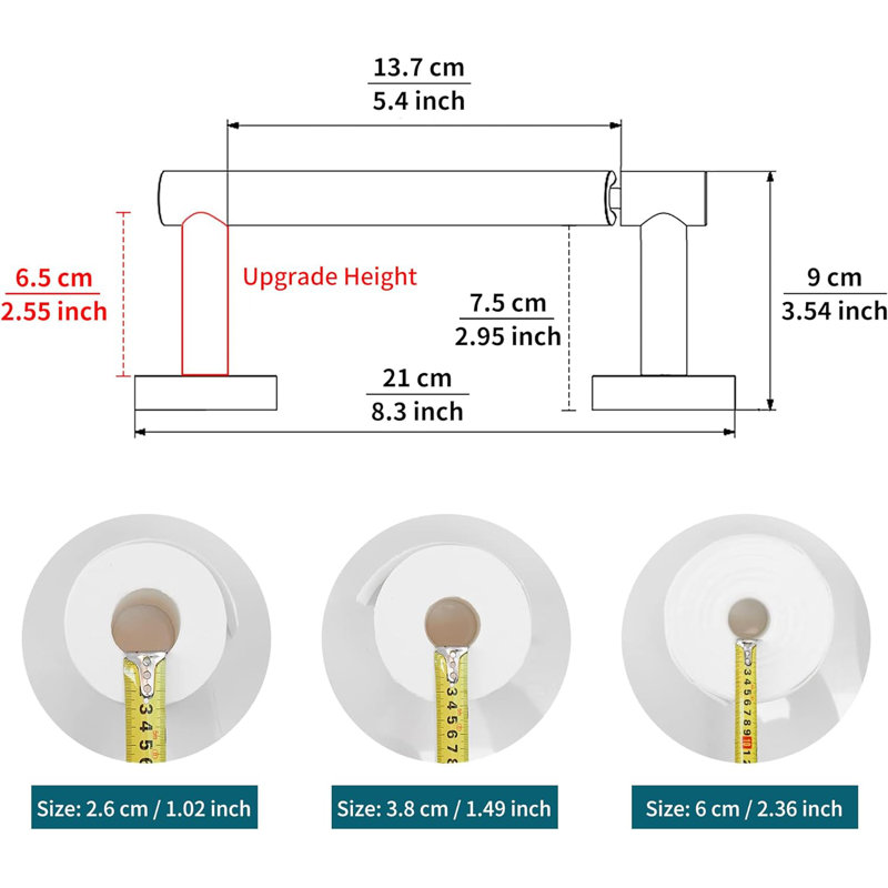 Support mural pour papier hygiénique, conception pivotante à double poteau, acier inoxydable SUS 304, résistant à la rouille, installation facile pour la salle de bain, véhicule récréatif, montage horizontal ou vertical