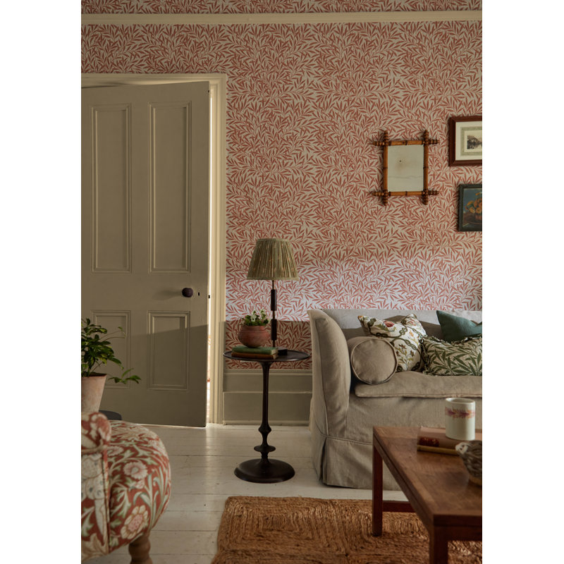 Emerys Willow Wallpaper, Chrysanthemum Pink