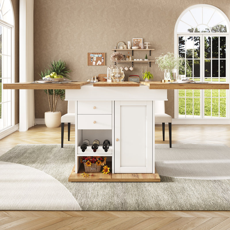 Extendable Dining Table, White
