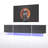 TV Console With Storage Cabinets, Remote Control, APP Control LED TV Stand, Full RGB Colour Selection, 31 Modes Changing Lights Modern Entertainment Centre (Black, For 75 Inches TV)