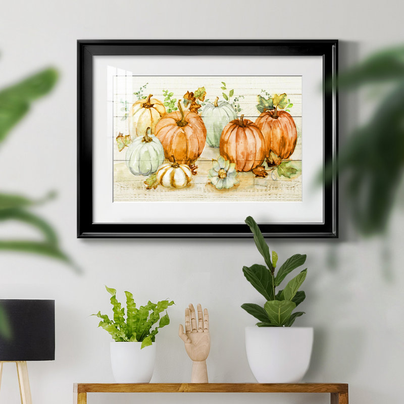 Récolte de citrouilles, Noir, H 26,5 po x l 36,5 po x P 1,5 po