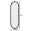 Miroir ovale antique en fer antique, or-1438935954