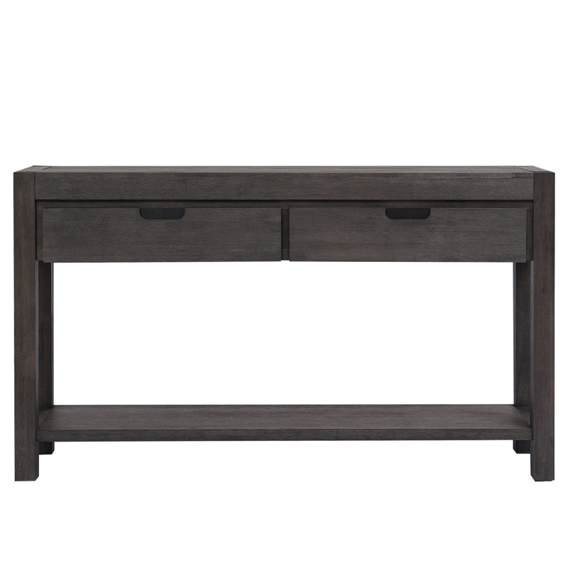 Tanvitha 55.1'' Console Table, Antique Brown