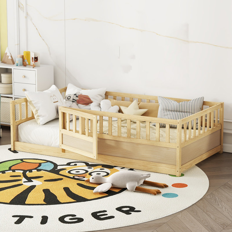 Lit plateforme pour enfants Soild, Naturel, Simple