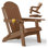 Chaise pliante Adirondack pour foyer d'extérieur pliable en plastique avec porte-gobelets et dossier réglable Chaises de patio robustes en PEHD résistant aux intempéries pour la pelouse et la piscine de jardin