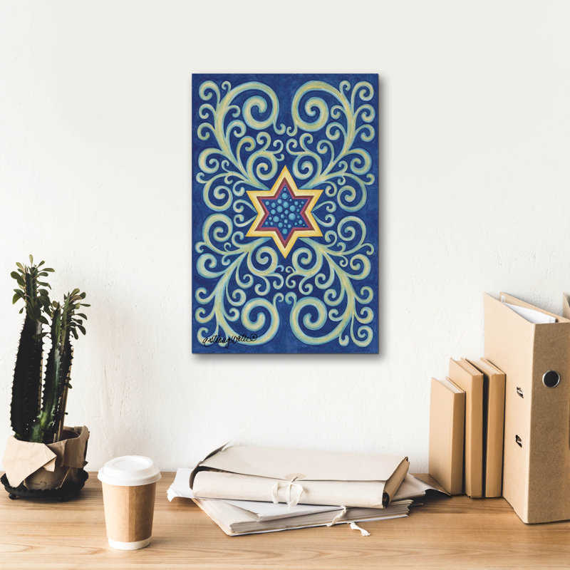Art mural sur toile Winston Porter «Stars With Curls» par Andrea Strongwater, H 18 po x l 12 po x P 0,75 po