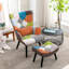 Kade Upholstered Armchair with Footstool-1456381206