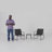 2-person Outdoor Conversation Set With Textilene Chairs & Marble-look Table - 3-piece Patio Bistro Set For Small Spaces-194141905