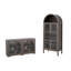 Buffet rustique 2 pièces et armoire arquée, armoire de cuisine en bois, avec rangement et tablettes réglables pour la salle à manger, le salon-305559573