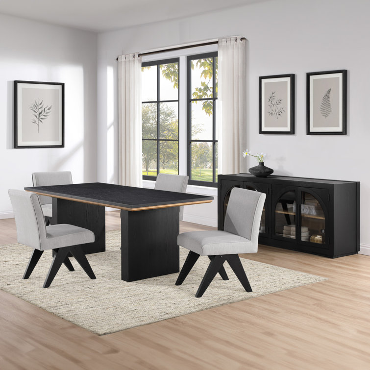 Lixy Magnolia 80-96" Table 5-Piece Dining Set