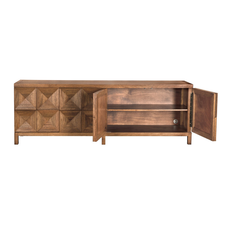 Quadrant 4 Door Sideboard, Dark Walnut