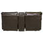 Causeuse inclinable en cuir italien avec console de rangement 89 po Anjuman-24676005-24676008-24676009