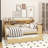 Wooden Daybed With Storage Shelves, Multi-Functional Bed With Trundle Bed And Study Desk-1646850330-1646850329