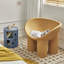 2-Shelf Round Side Table with Storage-947605520