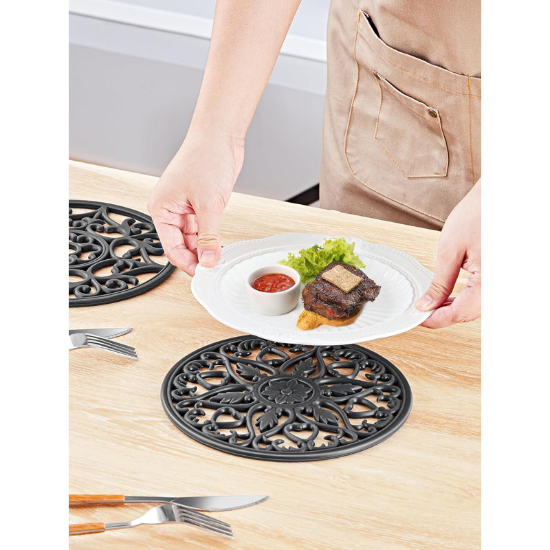 Silicone Round 6 Piece Trivet Set