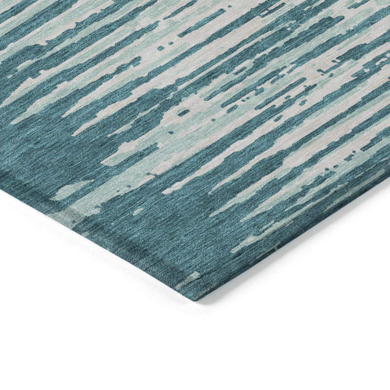 Malek Indoor/Outdoor Area Rug with Non-Slip Backing, Rectangle 8' x 10'