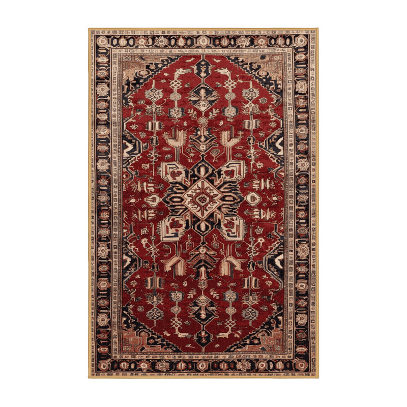 Tapis brun lavable à la machine, Rectangle 7 pi x 10 pi