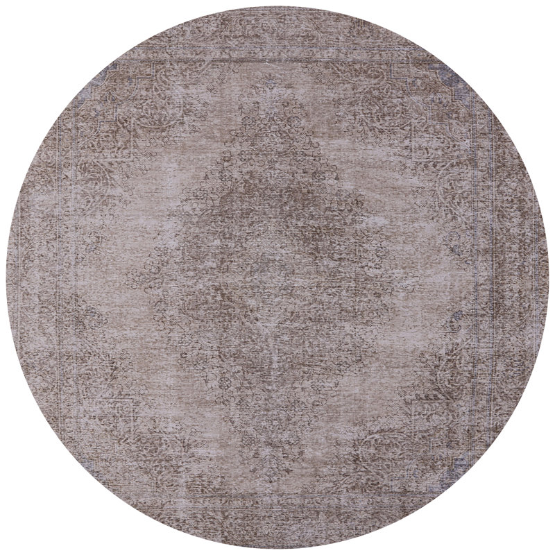 Tapis oriental gris Fairborn, Rond 5 pi