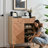 Shoe Cabinet, 4-Tier Shoe Rack Organizer With 2 Drawer, Herringbone Wooden Freestanding Shoe Storage Cabinet With 2 Door & Adjustable Shelves For Entryway Hallway (Wood)-135856213