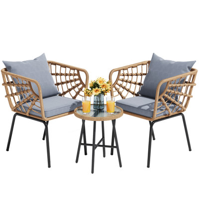 Laronna 2 - Person Outdoor Seating Group with Cushions
