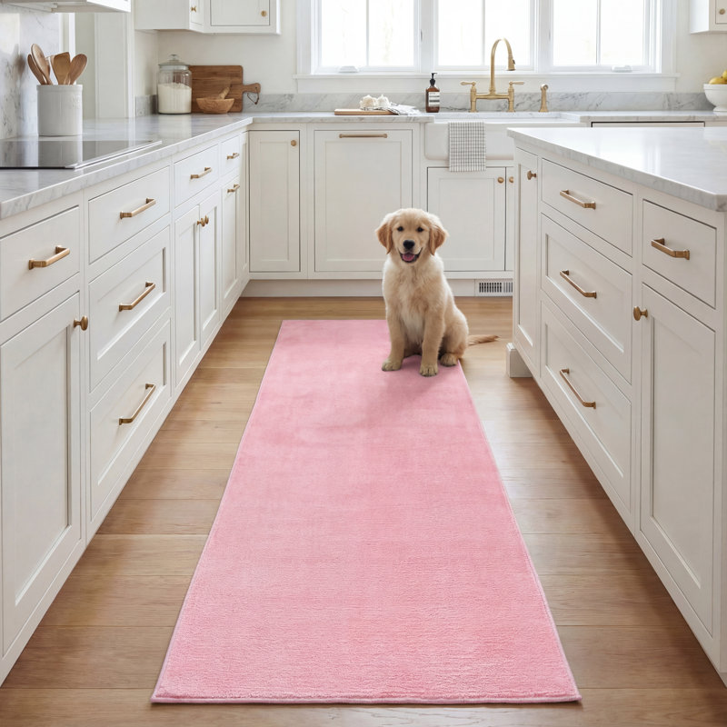 Tapis rose Loft, Tapis de couloir 2 pi 3 po x 8 pi