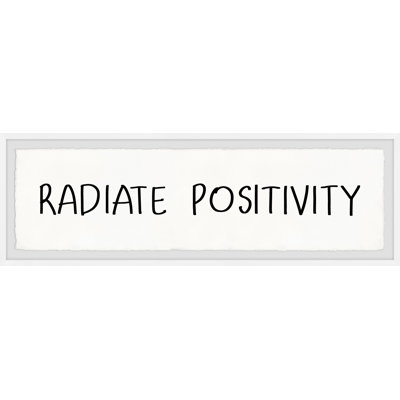 Power of Positivity 1 Piece Single Picture Frame Painting