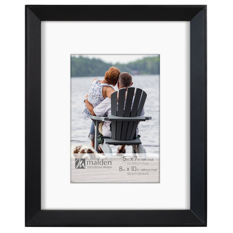 Black Matte Picture Frame with Mat