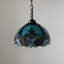 Luminaire suspendu Kleist Tiffany avec ampoule DEL en vitrail brun et l 12 po x P 12 po x H 60 po