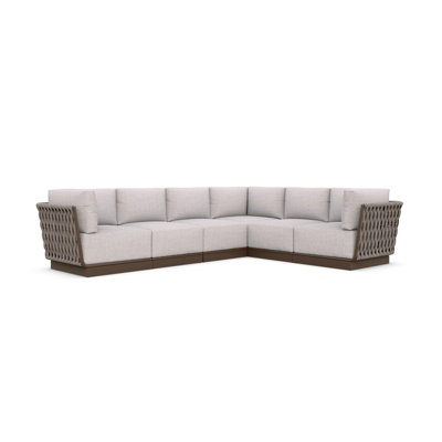Maui 6-Pc Sectional Sofa + Fawn Cushion