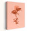 «Warm Botanical Bloom», impression délicate de fleur minimaliste, art mural-967141524