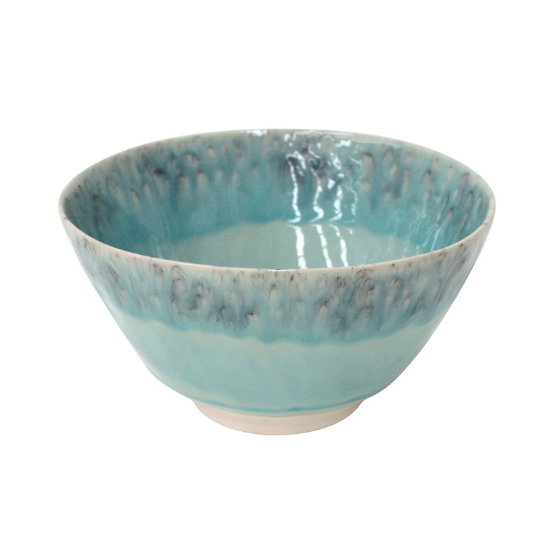 Madeira Stoneware Serving Bowl, Blue