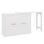 Lit simple escamotable mural avec bureau mobile, lit escamotable avec coussin escamotable