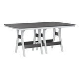 Berlin Gardens Harbor Regular Natural With White Base Rectangular Dining Table