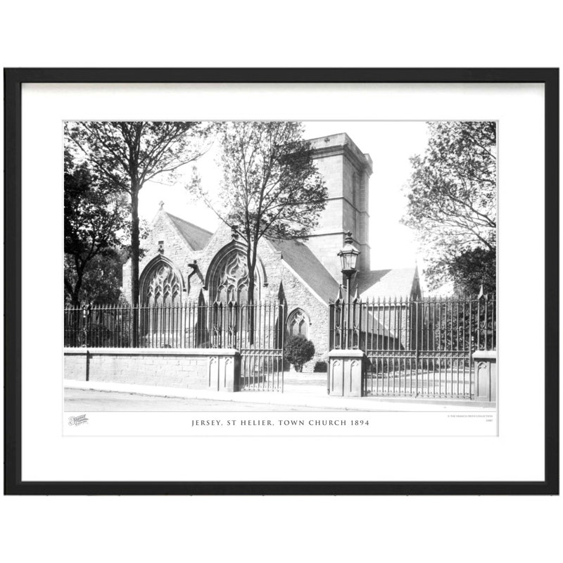 Jersey, St Helier, Town Church 1894 by Francis Frith - Single Picture Frame Print, 60cm H x 80cm W x 2.3cm D