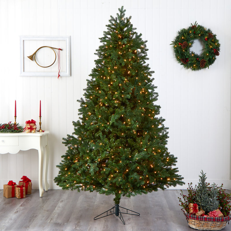 Sommer 90' H Lighted Artificial Fir Christmas Tree