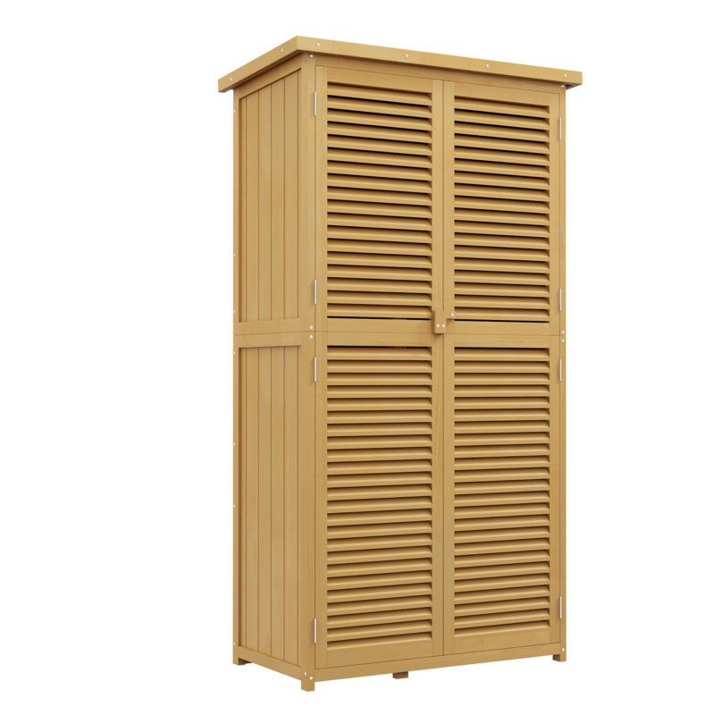 Wooden Outdoor Storage Cabinet