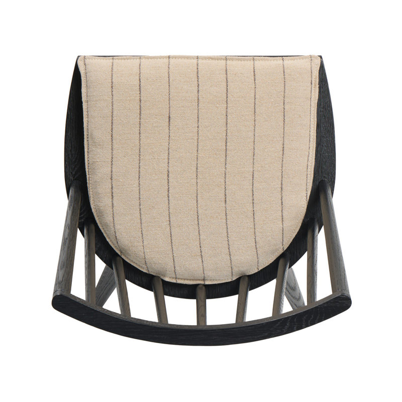 Lewis Windsor Chair With Cushion-Sandy Oak, Black Oak