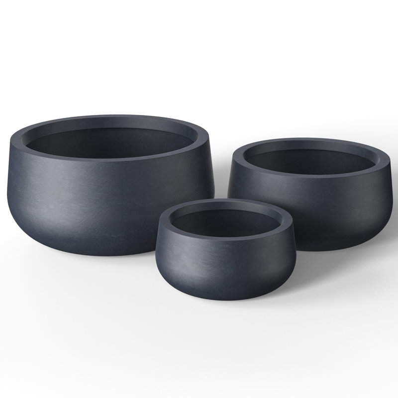 Lupin Handmade Pot Planter, Granite Gray