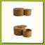 Table basse rétro en rotin 43,9 po